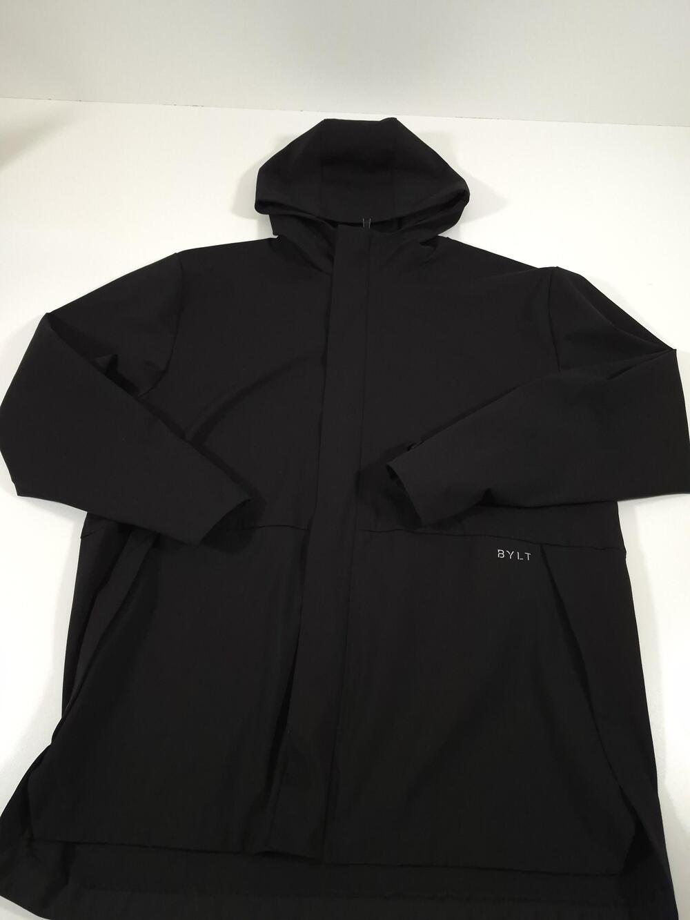 BYLT Elite+ Shelter Jacket Mens 2XL Black Hooded Softshell Rain Coat Full Zip